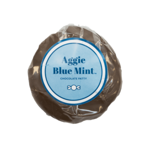 Aggie Blue Mint Chocolate Patty.